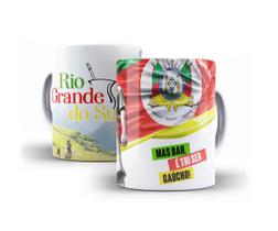 Caneca Porcelana Rio Grande do Sul É Tri Ser Gaúcho