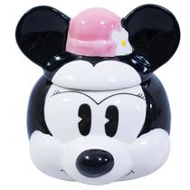 Caneca Porcelana Rosto Minnie Cartoon - Disney Caneca Porcelana Rosto Minnie Cartoon - Disney