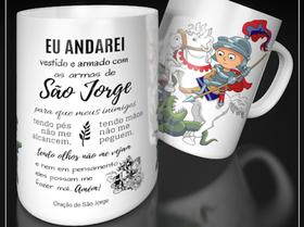 Caneca porcelana são Jorge