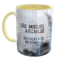 Caneca Porcelana Sao Miguel Arcanjo Defendei-nos No Combate