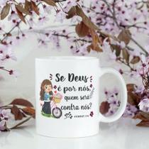 Caneca Porcelana Se Deus é Por Nos Quem será Contra Nós Est.Evangelica2.15- Religioso Zlprint Caneca Porcelana Se Deus é Por Nos Quem será Contra Nós Est.Evangelica2.15- Religioso Zlprint