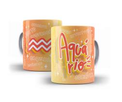 Caneca Porcelana Signo Aquário 07