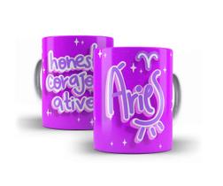 Caneca Porcelana Signo Áries 06 Caneca Porcelana Signo Áries 06
