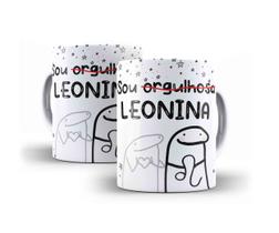 Caneca Porcelana Signo Flork Leão Leonina Caneca Porcelana Signo Flork Leão Leonina