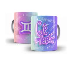 Caneca Porcelana Signo Gêmeos 01