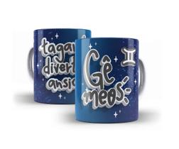 Caneca Porcelana Signo Gêmeos 04 Caneca Porcelana Signo Gêmeos 04