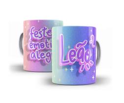 Caneca Porcelana Signo Leão 02