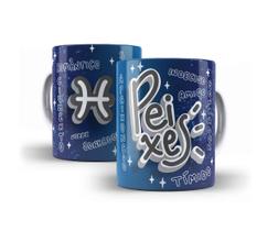 Caneca Porcelana Signo Peixes 03