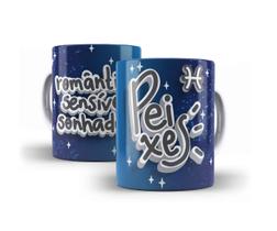 Caneca Porcelana Signo Peixes 04 Caneca Porcelana Signo Peixes 04