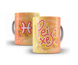 Caneca Porcelana Signo Peixes 07
