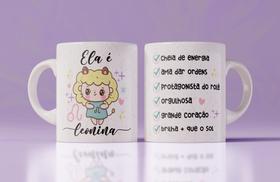 Caneca porcelana signos cute leonina 325ml Caneca porcelana signos cute leonina 325ml