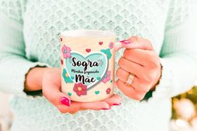 Caneca Porcelana Sogra Minha Segunda Mãe Presente dia das Mães Zlprint