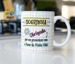 Caneca Porcelana Sogrinha Obrigada Por me Presentear com o Amor - Presente dia das Mães Zlprint Caneca Porcelana Sogrinha Obrigada Por me Presentear com o Amor - Presente dia das Mães Zlprint
