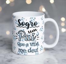 Caneca Porcelana Sogro um Pai Que a Vida Me Deu - Dia dos Pais Zlprint Caneca Porcelana Sogro um Pai Que a Vida Me Deu - Dia dos Pais Zlprint