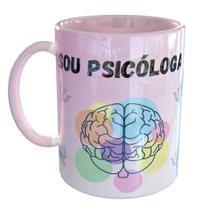 Caneca Porcelana Sou Psicóloga Psicologia