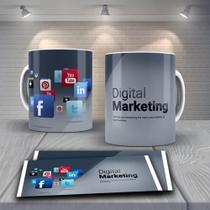 Caneca Porcelana Sublimada Digital Marketing Social 325 ML - O Cara da Caneca