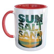 Caneca Porcelana Sun Salt Sand - Praia Aventura