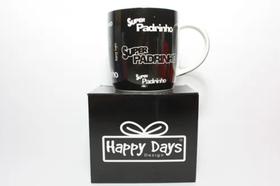 Caneca Porcelana Super Padrinho Dindo - 300 Ml - Happy Days Caneca Porcelana Super Padrinho Dindo - 300 Ml - Happy Days