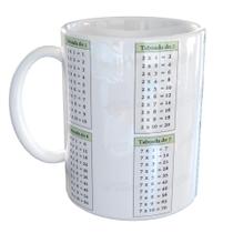 Caneca Porcelana Tabuada Matematica