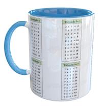 Caneca Porcelana Tabuada Matematica