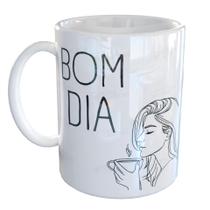 Caneca Porcelana Um Bom dia com um Bom Chá