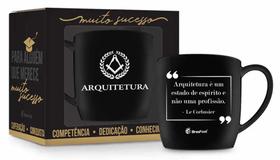 Caneca Porcelana Urban 300 ML cursos profissões sortidos Cor:Arquitetura
