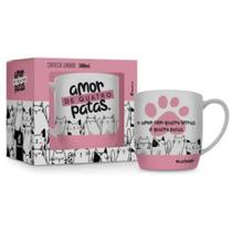 Caneca Porcelana Urban 300ml Amor De Quatro Patas Cat