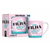 Caneca Porcelana Urban 300ml Familia Filha Maior Amor