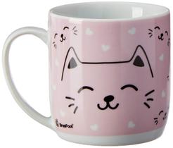 Caneca porcelana urban 300ml gatinha - charme cat