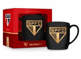Caneca Porcelana Urban 300ml São Paulo Série Ouro Brasfoot Caneca Porcelana Urban 300ml São Paulo Série Ouro Brasfoot