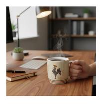 Caneca porcelana urban 300ml times - atlético mapa Caneca porcelana urban 300ml times - atlético mapa