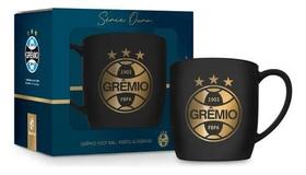 Caneca porcelana urban 300ml times - gremio serie ouro Caneca porcelana urban 300ml times - gremio serie ouro