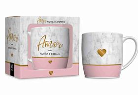 Caneca porcelana urban 360ml - amor - amor nunca é demais - Brasfoot