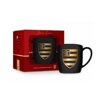 Caneca Porcelana Urban 360ml Flamengo Serie Ouro