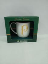 Caneca porcelana urban 360ml - Palmeiras série ouro - Brasfoot