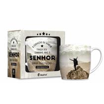 Caneca Porcelana Urban 360Ml Senhor Dirige Seus Passos- BRASFOOT