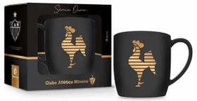 Caneca Porcelana Urban Preta Atlético Mineiro Serie Ouro Cor:Preta Caneca Porcelana Urban Preta Atlético Mineiro Serie Ouro Cor:Preta