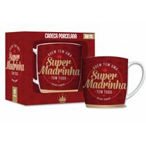 Caneca Porcelana Urban Super Madrinha 360ml Presente Família