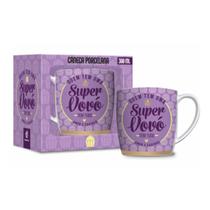 Caneca Porcelana Urban Super Vovó 300ml Brasfoot Caneca Porcelana Urban Super Vovó 300ml Brasfoot