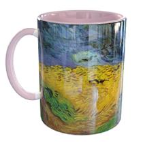 Caneca Porcelana Van Gogh Campo De Trigo Com Corvos