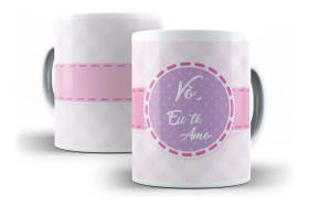 Caneca Porcelana Vó Eu Te Amo Presente Dia Dos Avós Vovó