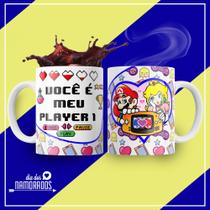 Caneca porcelana você é meu play 1 325ml