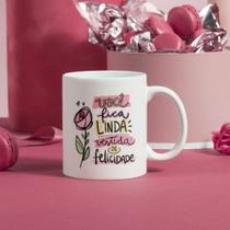 Caneca Porcelana Você Fica Linda Vestida de Felicidade Est.Frases Pandoca - Zlprint Caneca Porcelana Você Fica Linda Vestida de Felicidade Est.Frases Pandoca - Zlprint