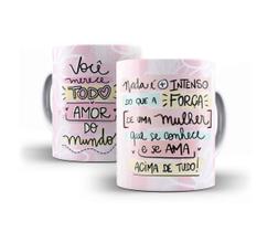 Caneca Porcelana Você Merece Todo Amor do Mundo