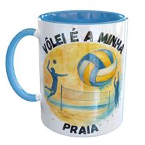 Caneca Porcelana Vôlei é a Minha Praia