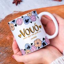 Caneca Porcelana Vovó Amor que Não pode ser Medido Est. DKA 23 - Dia dos Avós Zlprint