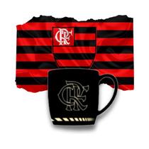 Caneca Porcelana Xicara Cafe Flamengo Libertadores 300ml Time do Coração Torcida