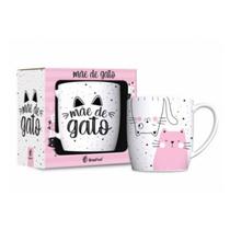Caneca Porcelana Xícara Mãe De Gato Personalizada Presente