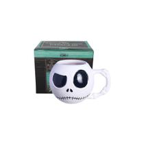 Caneca Porcelanato Jack Skellington O Estranho Mundo De Jack 3D 450ML Licenciado Zona Criativa