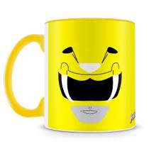 Caneca Power Rangers - Ranger Amarelo - Porcelana Personalizada